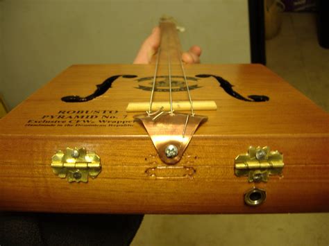 how to attach electric neck in cigar box guitar|cigar box guitar necks fretted.